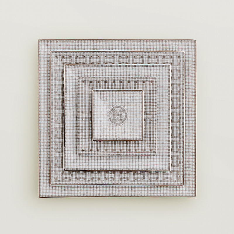 Mosaique au 24 platinum set of 5 square plates (n°1 to 5)