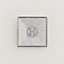 Mosaique au 24 platinum square plate, View: Worn, worn, view 1 of 3