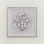 Mosaique au 24 platinum square plate n°5, View: Worn, worn, view 1 of 3