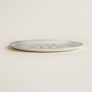 HERMES ディナープレート 皿大皿　未使用24000円 mosaique-au-24-platinum-tart-