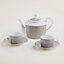 Mosaique au 24 platinum tea set, View: Worn, worn, view 1 of 2
