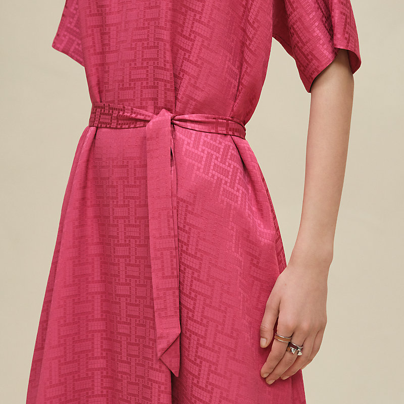 Hermes☆Mosaique Belted Caftan ベルトカフタンドレス _パリ発 Mosaique