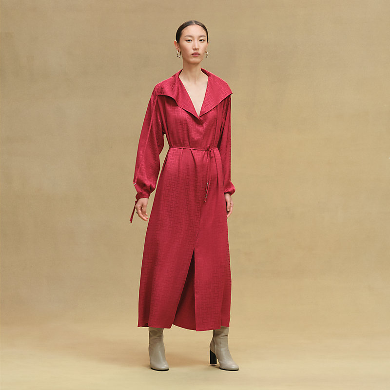 hermes red dress Thanksgiving Outfit SOS: Red Dress vs. Vintage Hermes