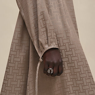 HERMES 2025SS MOSAIQUE DRAPED LONG DRESS 