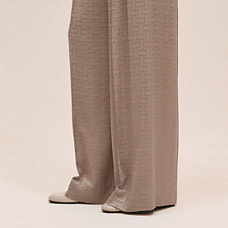 知性と個性を纏う HERMES Pantalon motif Mosaique パンツ Mosaique