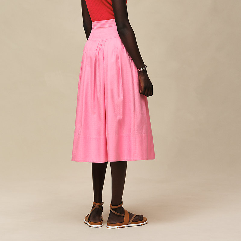 "Mosaique" pleated skirt with basque