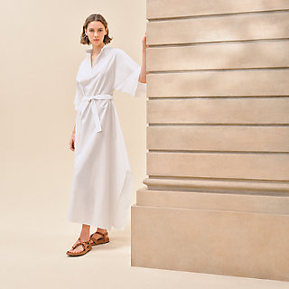 Hermes☆\"Mosaique\" prairie dress Noir _パリ発 Mosaique