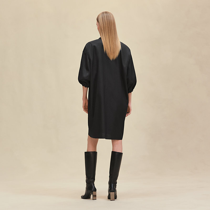 大人女子へ【HERMES】 シャツドレス Shirt dress Mosaique