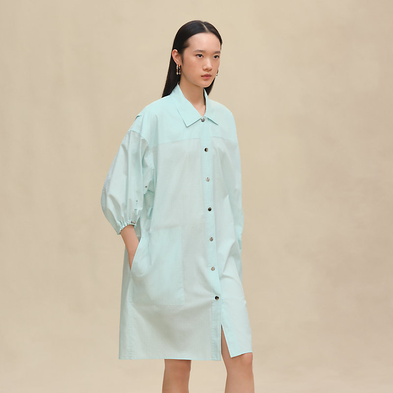 Hermes☆Mosaique shirt dressモザイクシャツドレス _パリ発 Mosaique