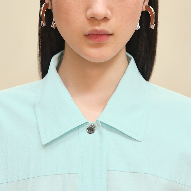 Hermes☆Mosaique shirt dressモザイクシャツドレス _パリ発 Mosaique