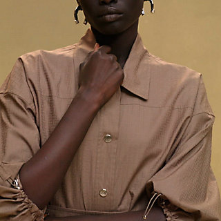 Hermes☆Mosaique shirt dressモザイクシャツドレス _パリ発 Mosaique