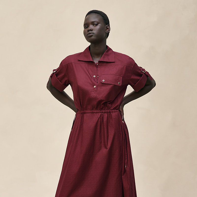 "Mosaique" short-sleeve dress