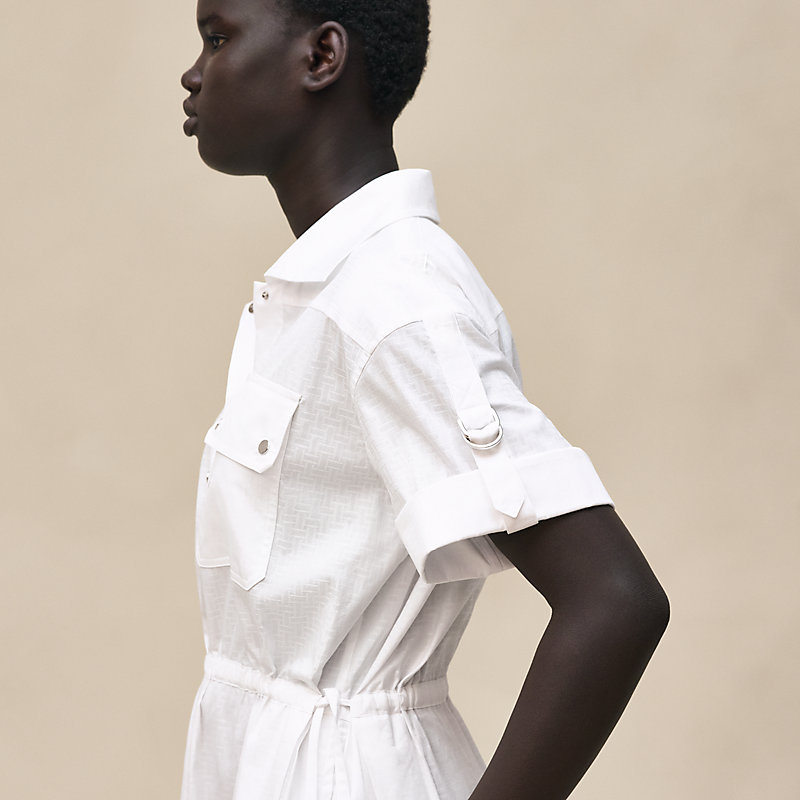 "Mosaique" short-sleeve dress