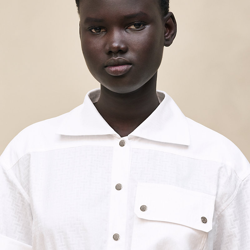 "Mosaique" short-sleeve dress