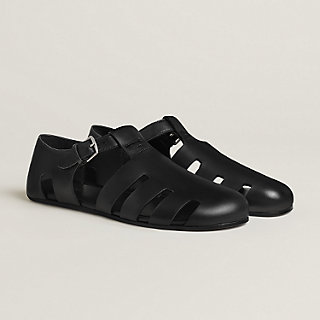 HERMES サンダル ストライプ クロスストラップ motif-sandal--261954ZH01-front