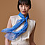 Multicharms embroidered scarf 100, View: Worn, worn, view 1 of 3
