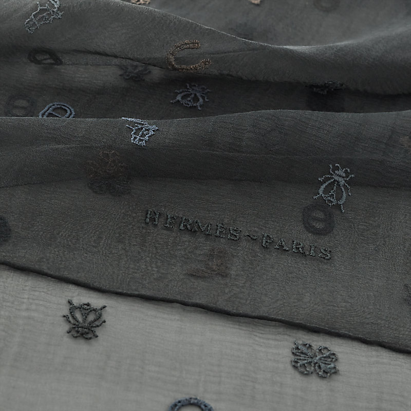 Multicharms embroidered scarf 100