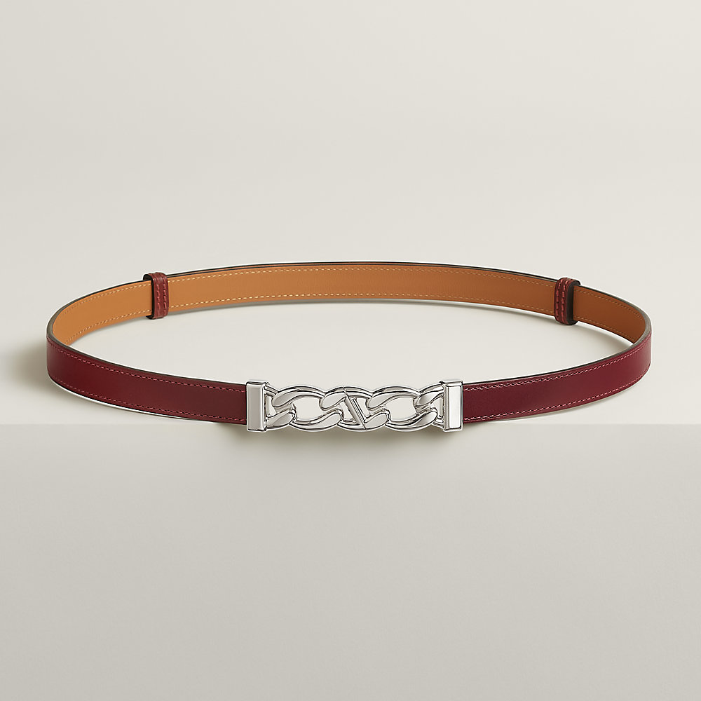 【良品】HERMES エルメス ベルト Hバングル リバーシブル ワインレッド系 My H 18 belt | Hermès USA