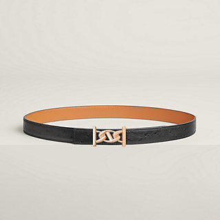 HERMES Hベルト　ブラック my-h-belt-buckle-leather-strap