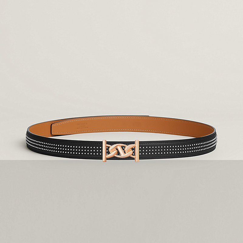 My H belt buckle & Leather strap 24 mm | Hermès USA