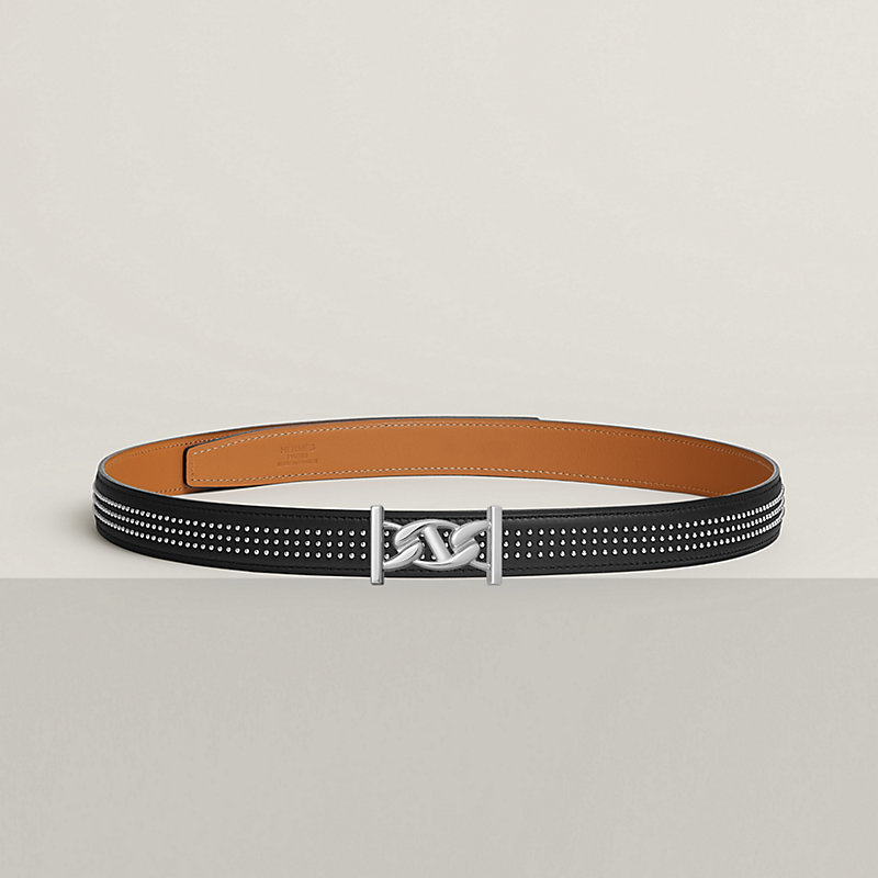 My H belt buckle & Leather strap 24 mm | Hermès USA