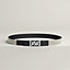 My H belt buckle & Toile H Plume leather strap 24&nbsp;mm, View: , view 1 of 2