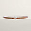 My H belt buckle & Trefle leather strap 13&nbsp;mm, View: , view 1 of 3