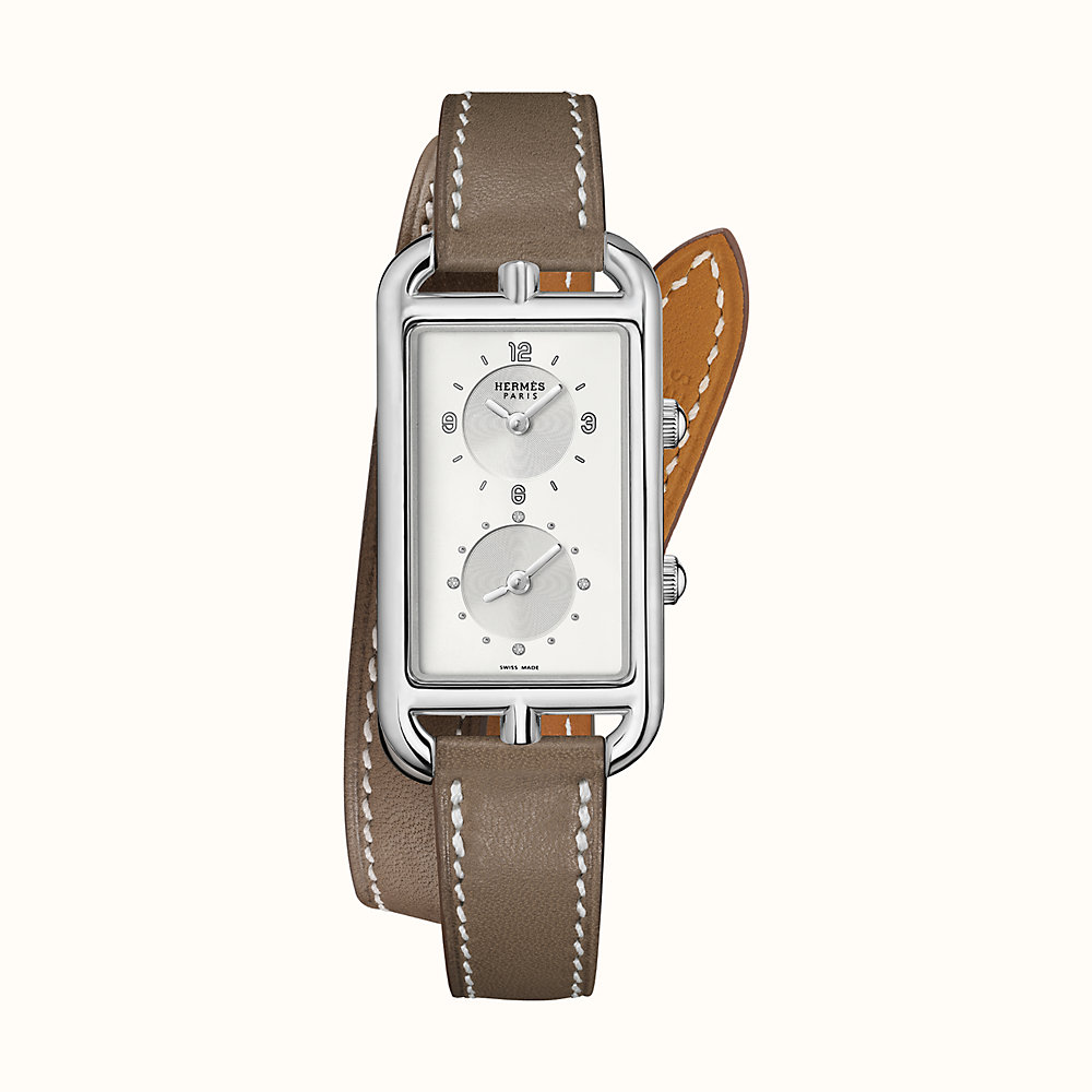 hermes dual time watch