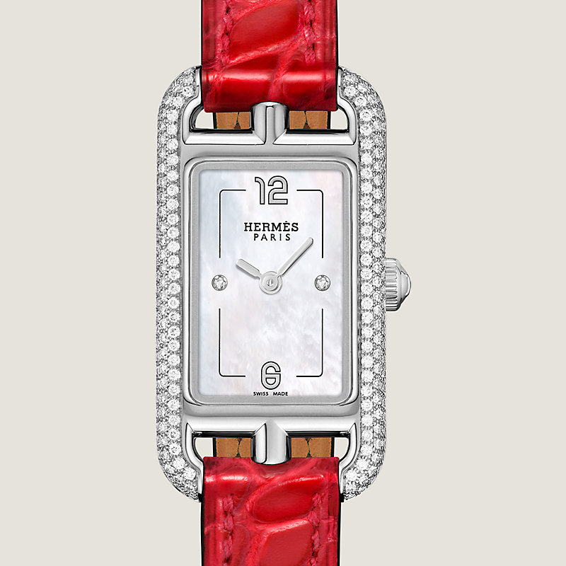 【HERMES】★Montre Nantucket ウォッチ 17 x 23 mm Nantucket watch, Small model, 29 mm | Hermès Thailand