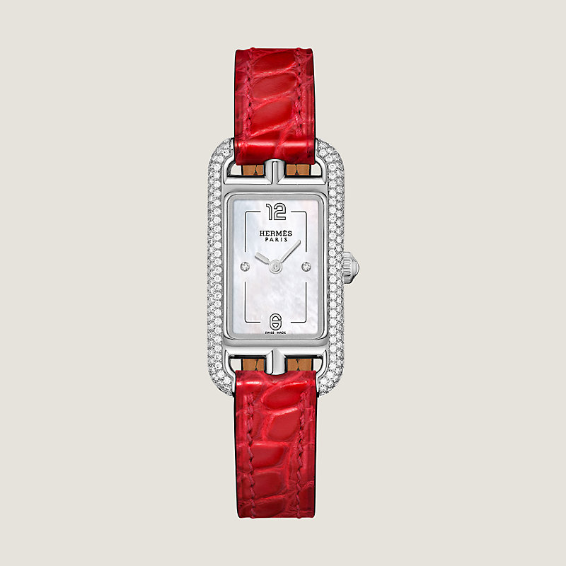 【HERMES】★Montre Nantucket ウォッチ 17 x 23 mm Nantucket watch, Small model, 29 mm | Hermès Thailand