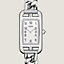 Nantucket watch, Small model, 29&nbsp;mm, View: Detail, crop, view 3 of 3
