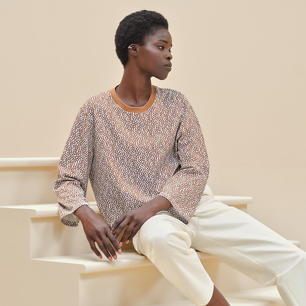 Naoussa Chaine long-sleeve t-shirt | Hermès USA