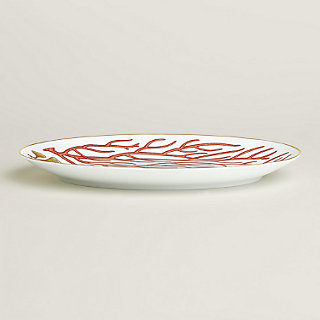 Natures Marines oval platter, large model | Hermès USA