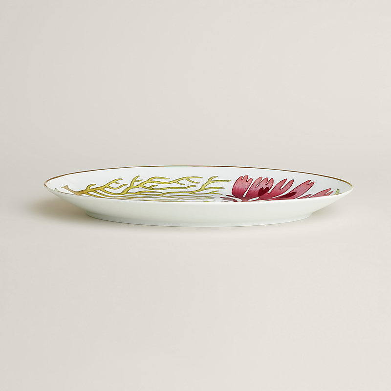 Natures Marines oval platter, small model | Hermès USA