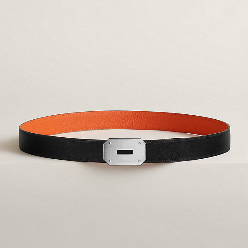 Neo belt buckle & Reversible leather strap 32 mm
