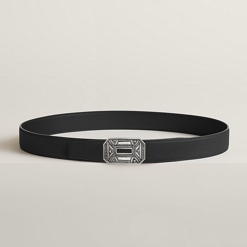 Neo belt buckle & Reversible leather strap 32 mm