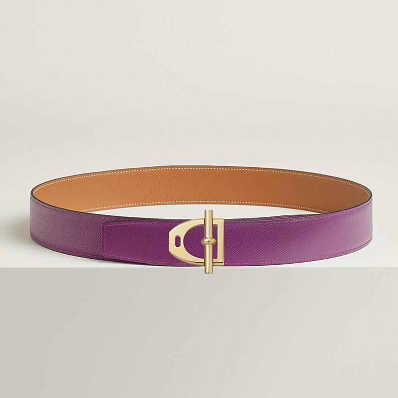 Neo Etrier belt buckle & Reversible leather strap 38 mm