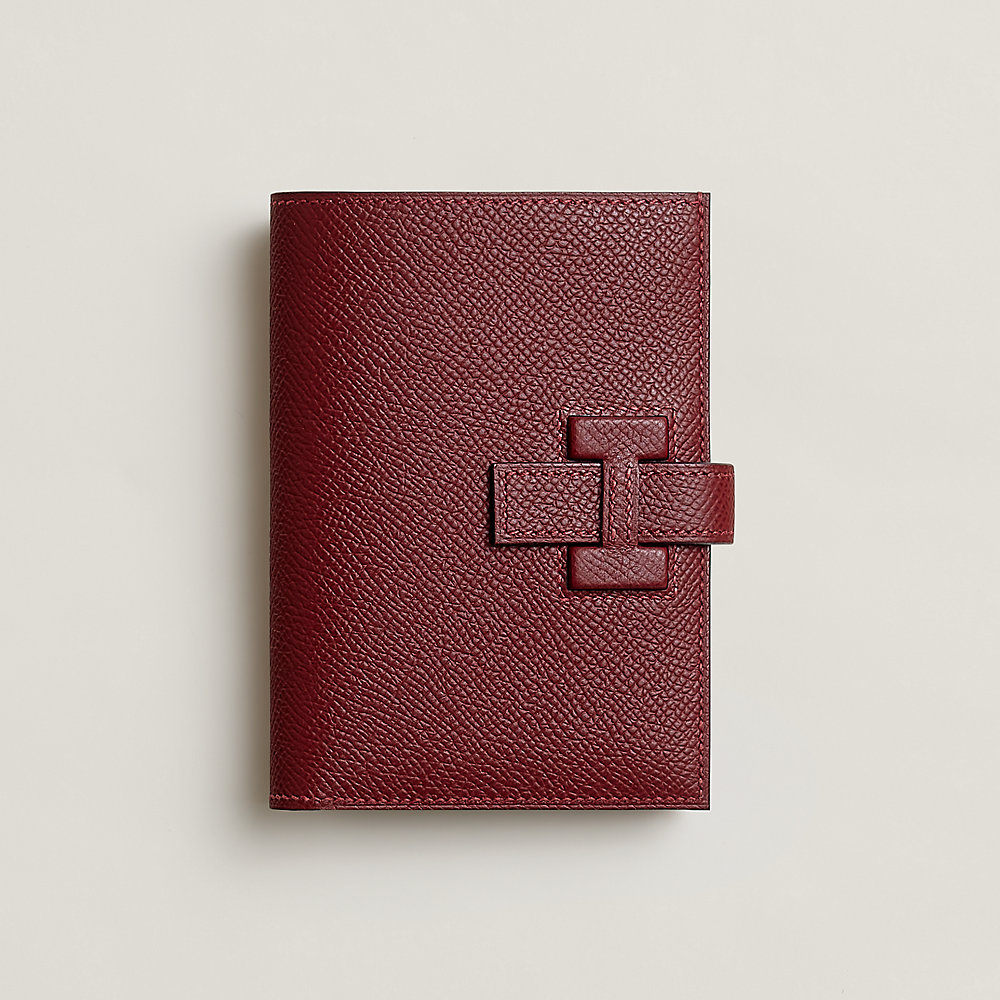 New H Passant Compact wallet - Red | Hermès Australia