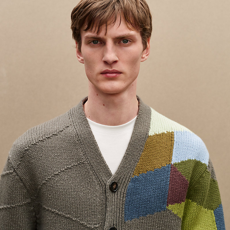 "New Mix and Patch" buttoned cardigan, View: , view 5 of 7