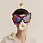 Not Sleepy butterfly travel mask, View: Worn, worn, view 2 of 4