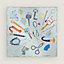 Nous Sommes Inseparables scarf 90, View: Flat, flat, view 1 of 3