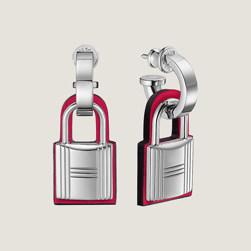 Hermes shop lock earrings