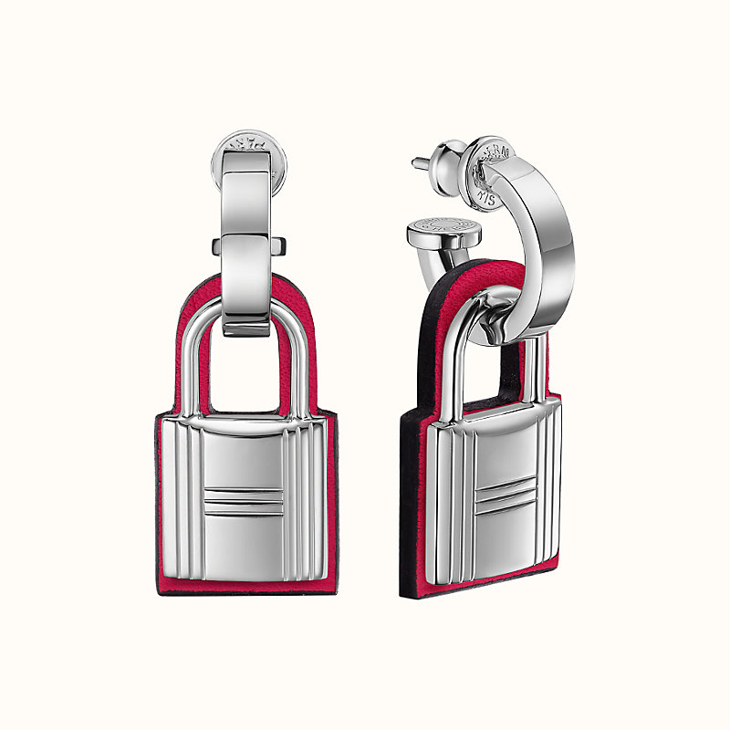 hermes lock earrings