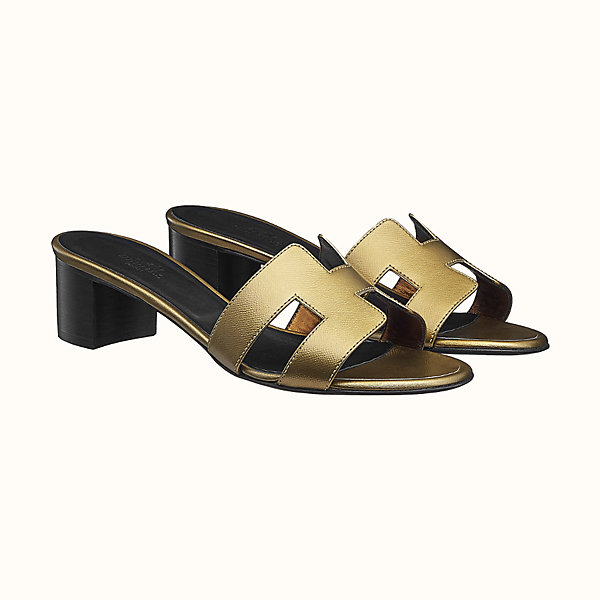 oasis gold sandals
