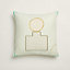 Objets du Faubourg H pillow, View: Back, back, view 3 of 4