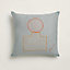 Objets du Faubourg H pillow, View: Back, back, view 2 of 4