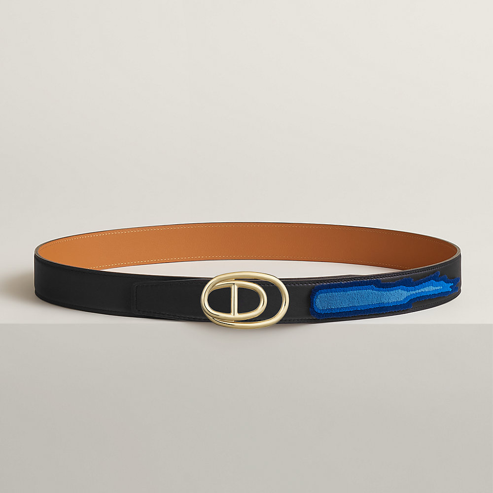 Odyssee belt buckle & Leather strap 32 mm | Hermès Canada
