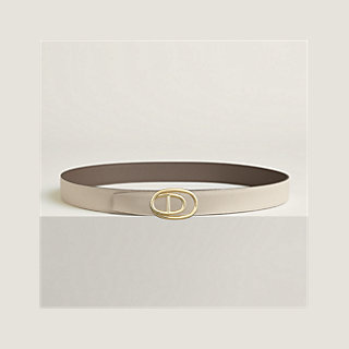 Odyssee belt buckle & Reversible leather strap 32 mm