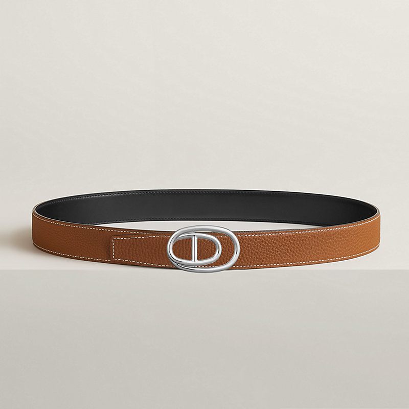 Odyssee 벨트 버클 & 리버서블 가죽 스트랩 32mm