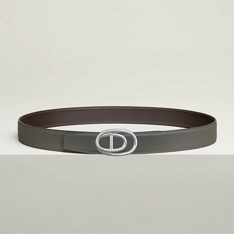 Odyssee 벨트 버클 & 리버서블 가죽 스트랩 32mm